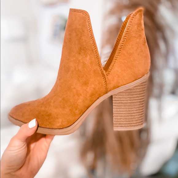 Chestnut Ankle Booties - Picture 1 of 7